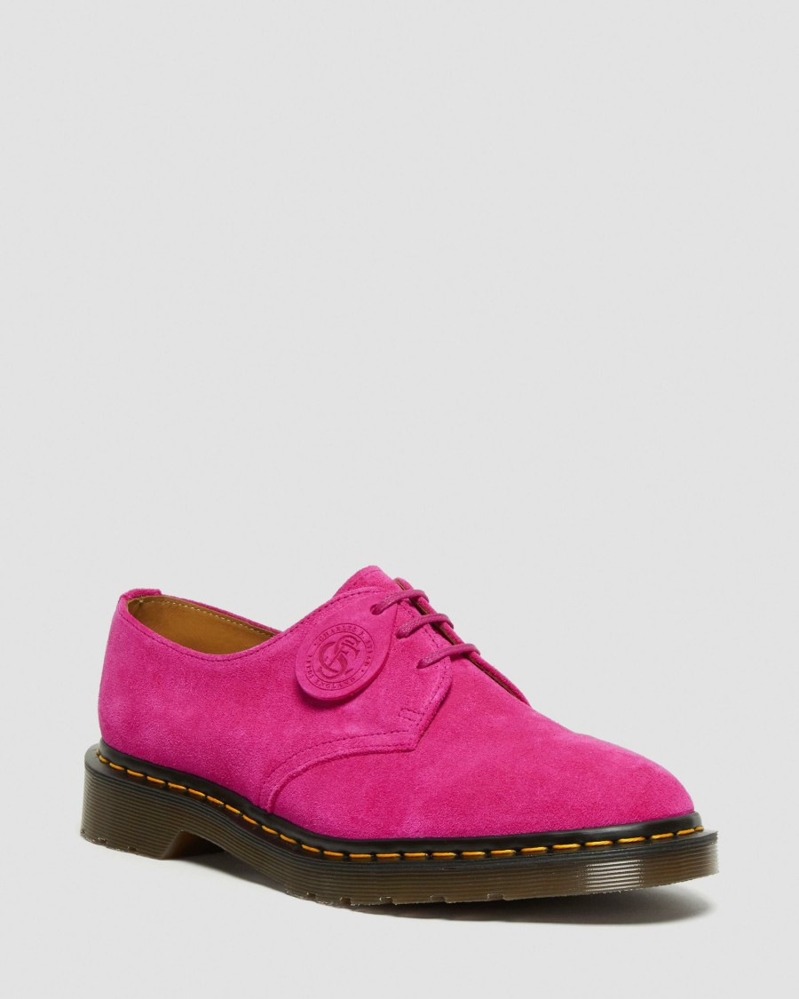 Men * | 1461 Made In England Buck Suede Oxford Shoes Sale Online