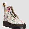 Women * | Sinclair Floral Mash Up Leather Platform Boots Excellent Quality