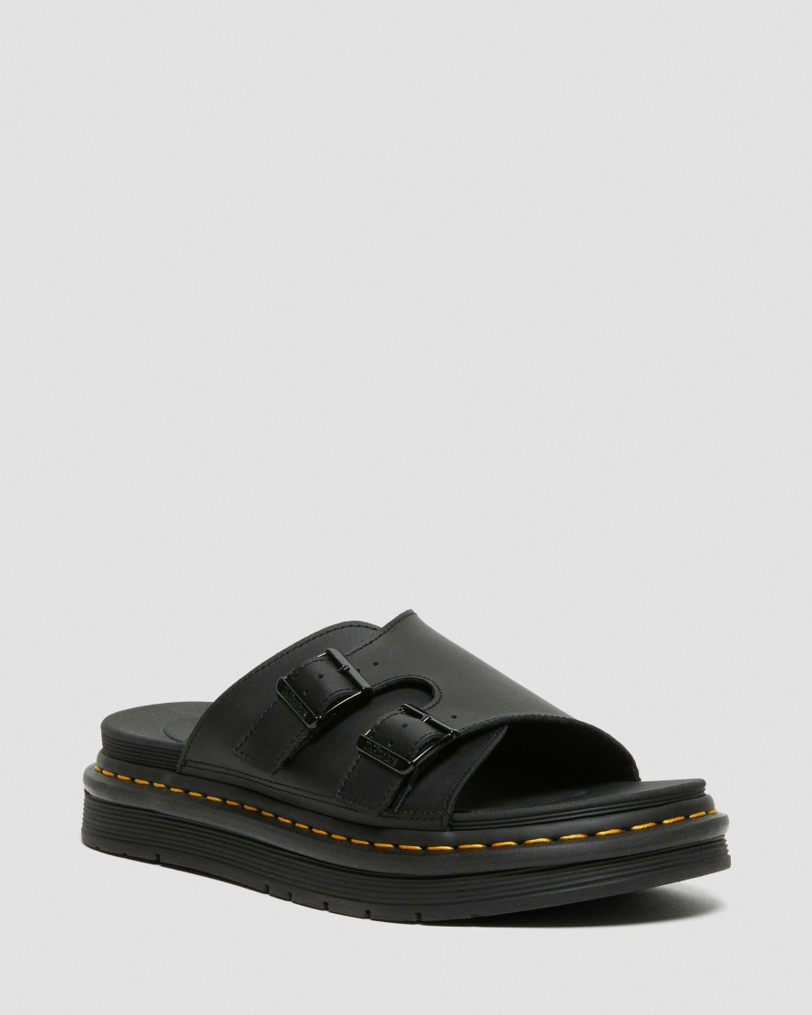 Men * | Dax Men'S Leather Slide Sandals Special Style