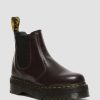 Men * | 2976 Smooth Leather Platform Chelsea Boots High Quality