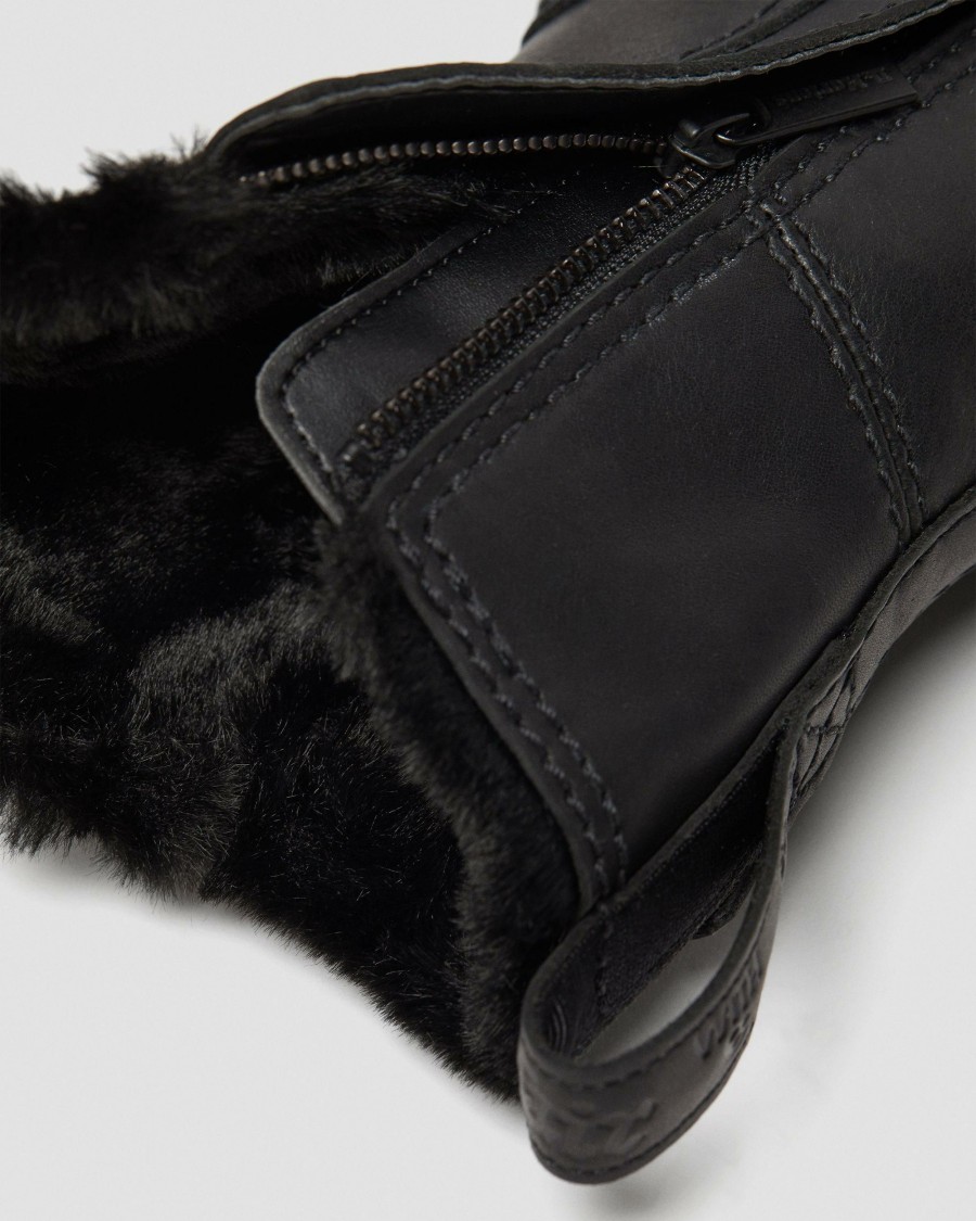 Women * | Kristy Mid Calf Faux Fur Leather Boots Hot Selling