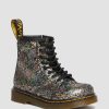 Kids * | Toddler 1460 Crinkle Metallic Lace Up Boots Typical Style