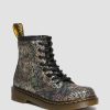 Kids * | Junior 1460 Crinkle Metallic Lace Up Boots Reliable Quality