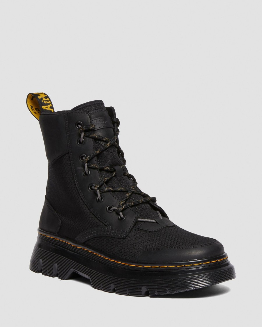 Men * | Tarik Leather & Nylon Utility Boots Tendy Style