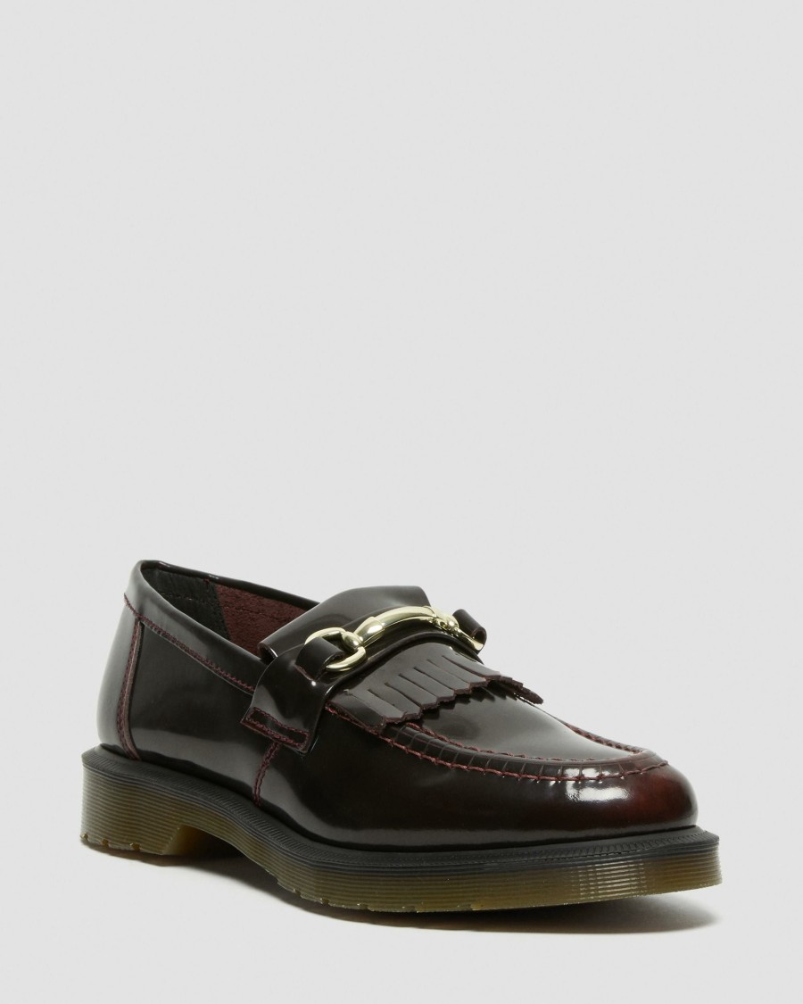 Men * | Adrian Snaffle Smooth Leather Kiltie Loafers Best Sellers