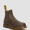 Men * | 2976 Yellow Stitch Crazy Horse Leather Chelsea Boots High Quality