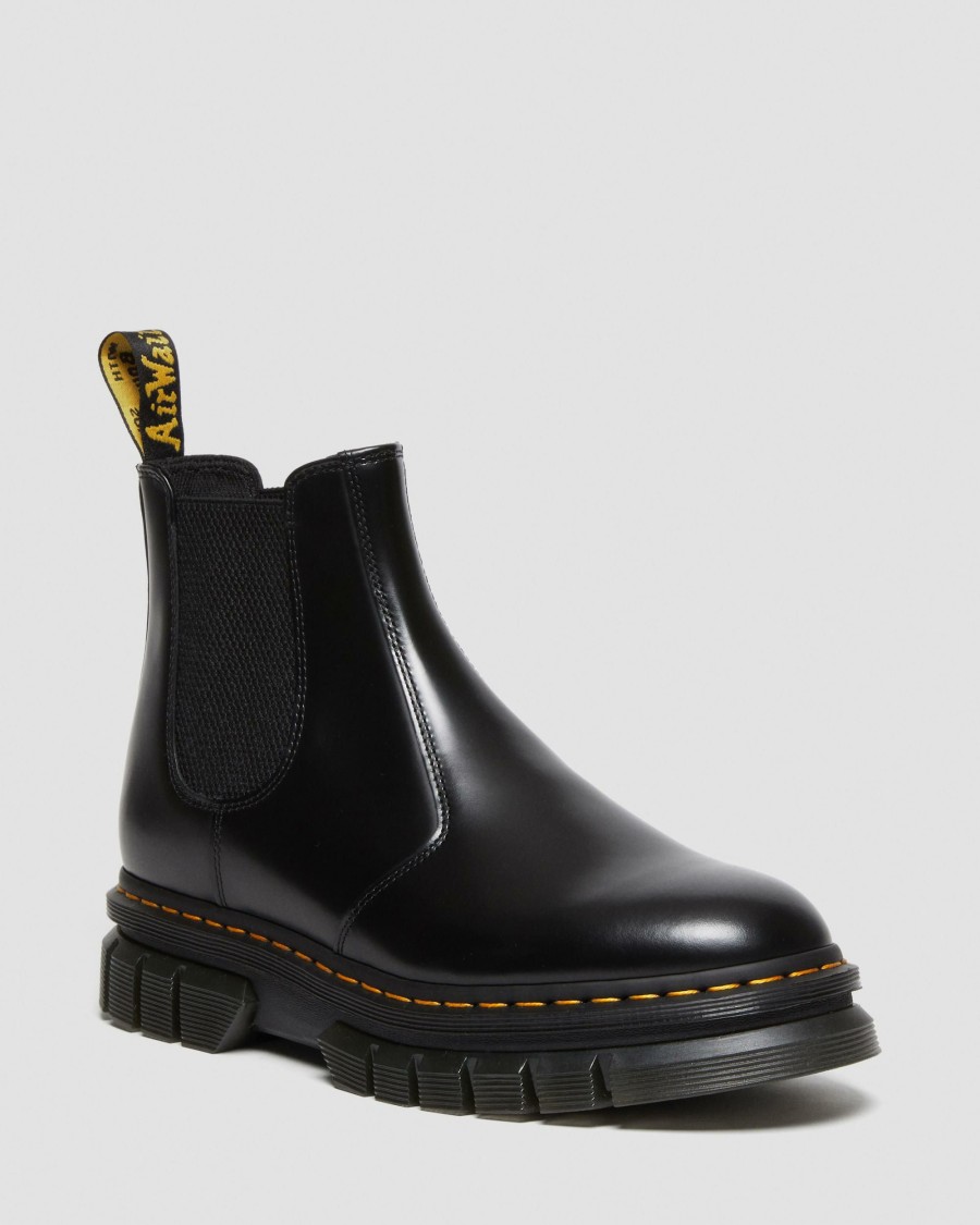 Men * | Rikard Polished Smooth Leather Chelsea Boots Cheap Online