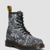 Men * | 1460 Snake Print Leather Lace Up Boots Typical Style