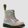 Kids * | Toddler 1460 Pascal Iridescent Lace Up Boots Best Sale