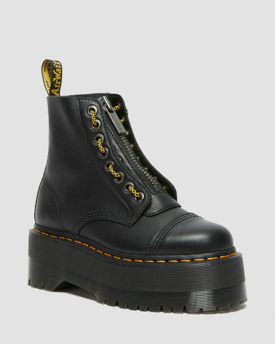 Women * | Sinclair Max Pisa Leather Platform Boots Reliable Quality