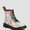 Kids * | Junior 1460 Floral Mash Up Leather Lace Up Boots Outlet