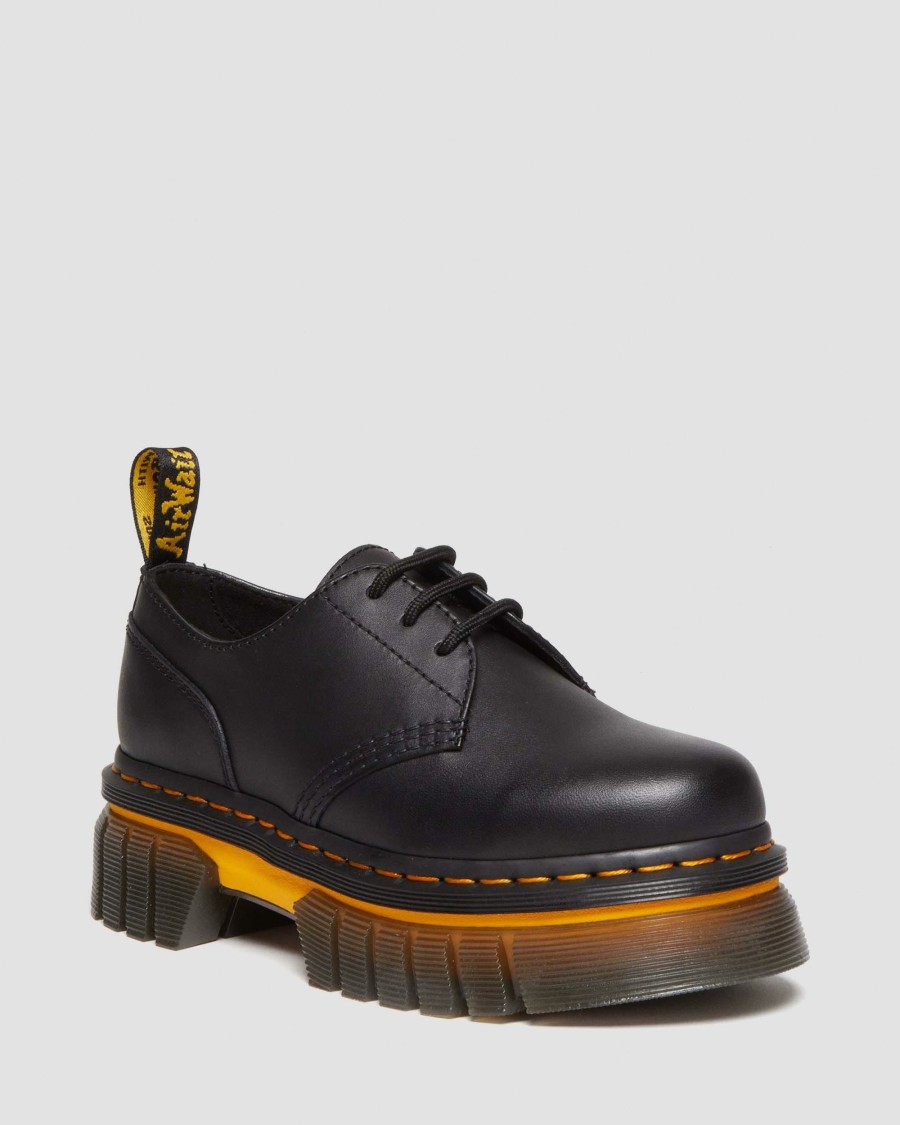 Men * | Audrick Contrast Sole Leather Platform Shoes Excellent Quality