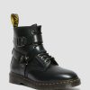 Men * | Cristofor Leather Harness Lace Up Boots Best Quality