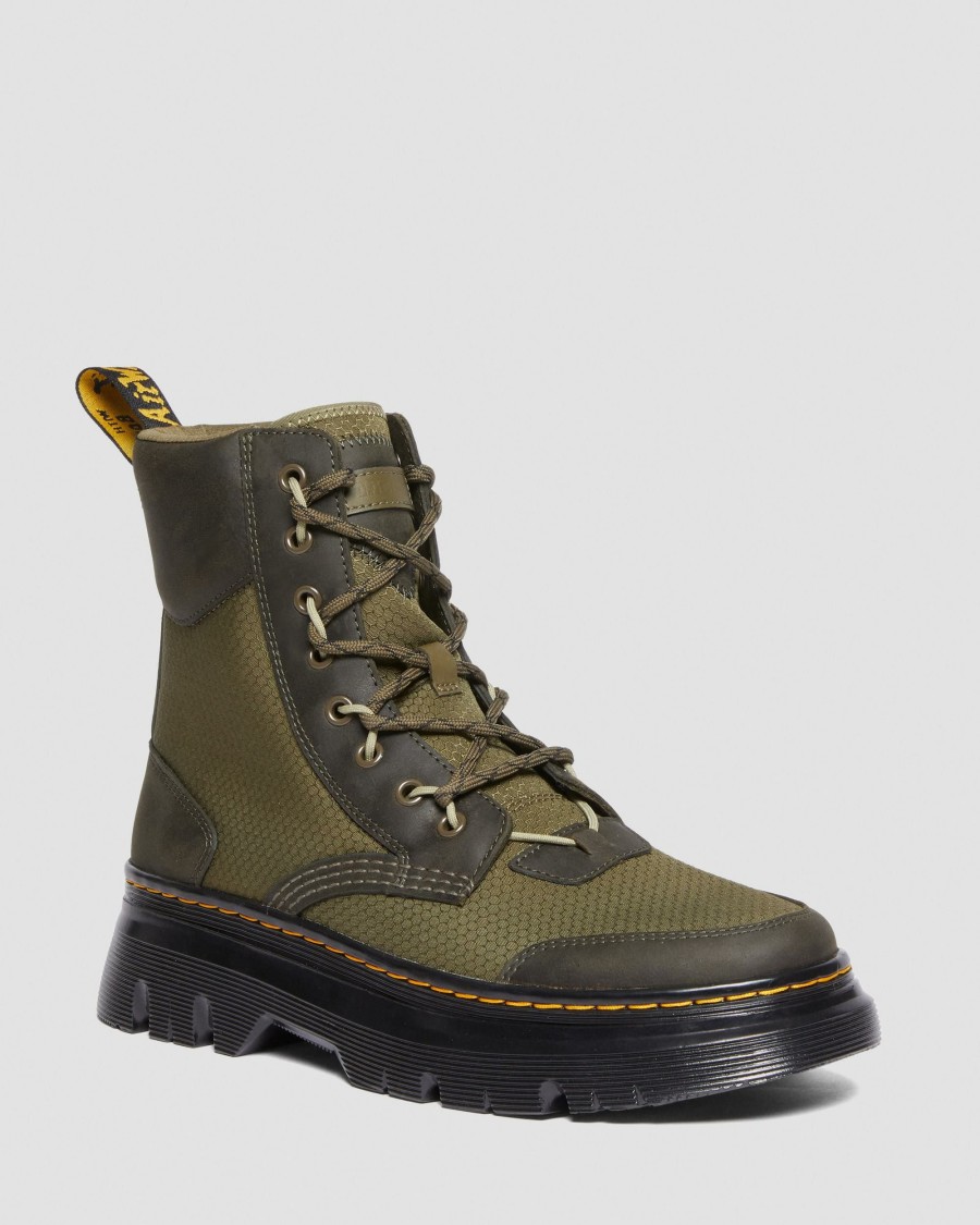 Men * | Tarik Leather & Nylon Utility Boots Good Quality