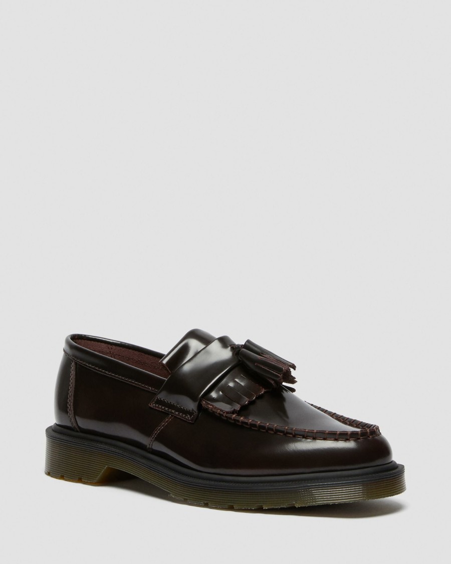 Men * | Adrian Arcadia Leather Tassel Loafers Hot Selling