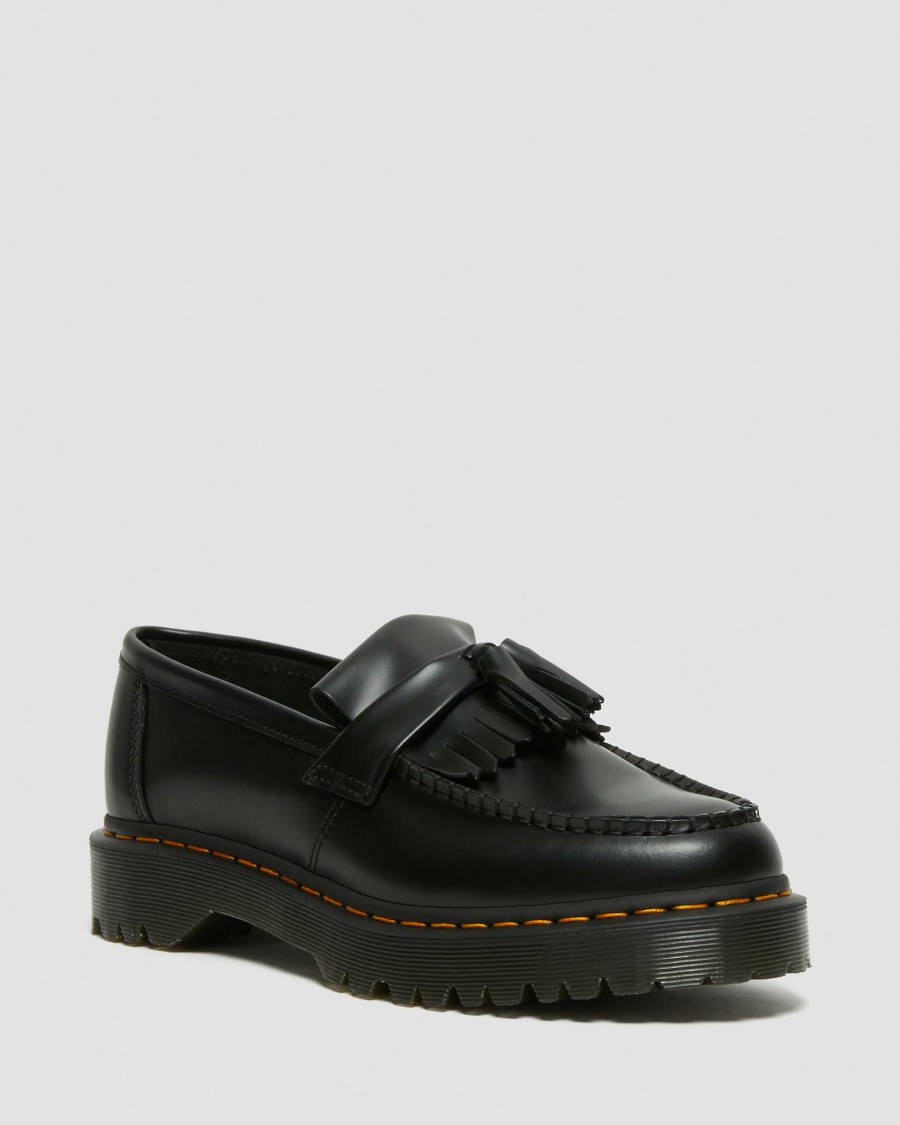 Men * | Adrian Bex Smooth Leather Tassel Loafers Outlet