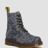 Men * | 1460 Pascal Marbled Suede Lace Up Boots High Quality