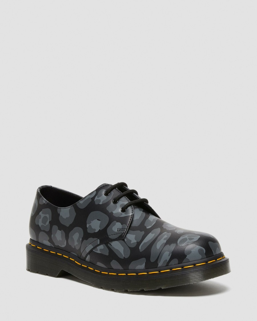 Men * | 1461 Distorted Leopard Print Oxford Shoes Online Store