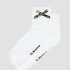 Women * | Ankle Bow Organic Cotton Blend Socks Hot Selling