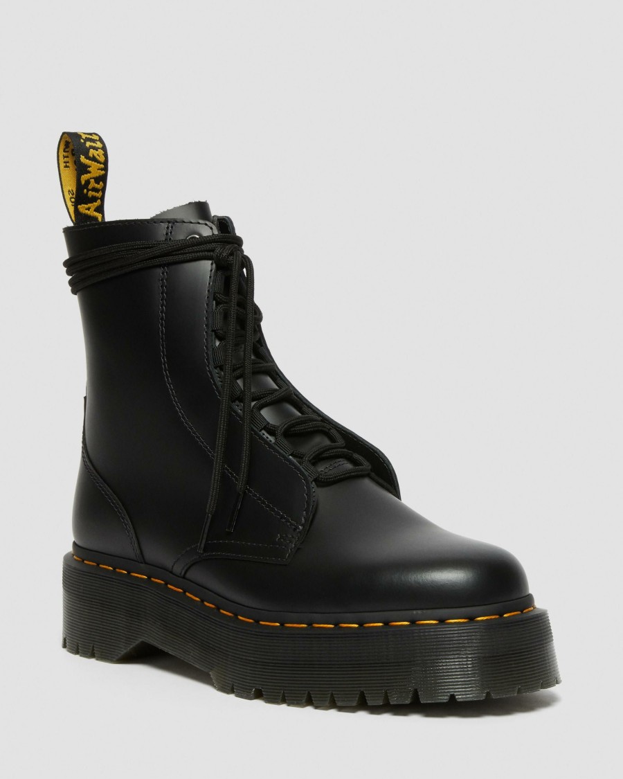 Men * | Jarrick Smooth Leather Platform Boots Typical Style