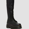 Women * | Audrick 20-Eye Leather Knee High Platform Boots Sale Online